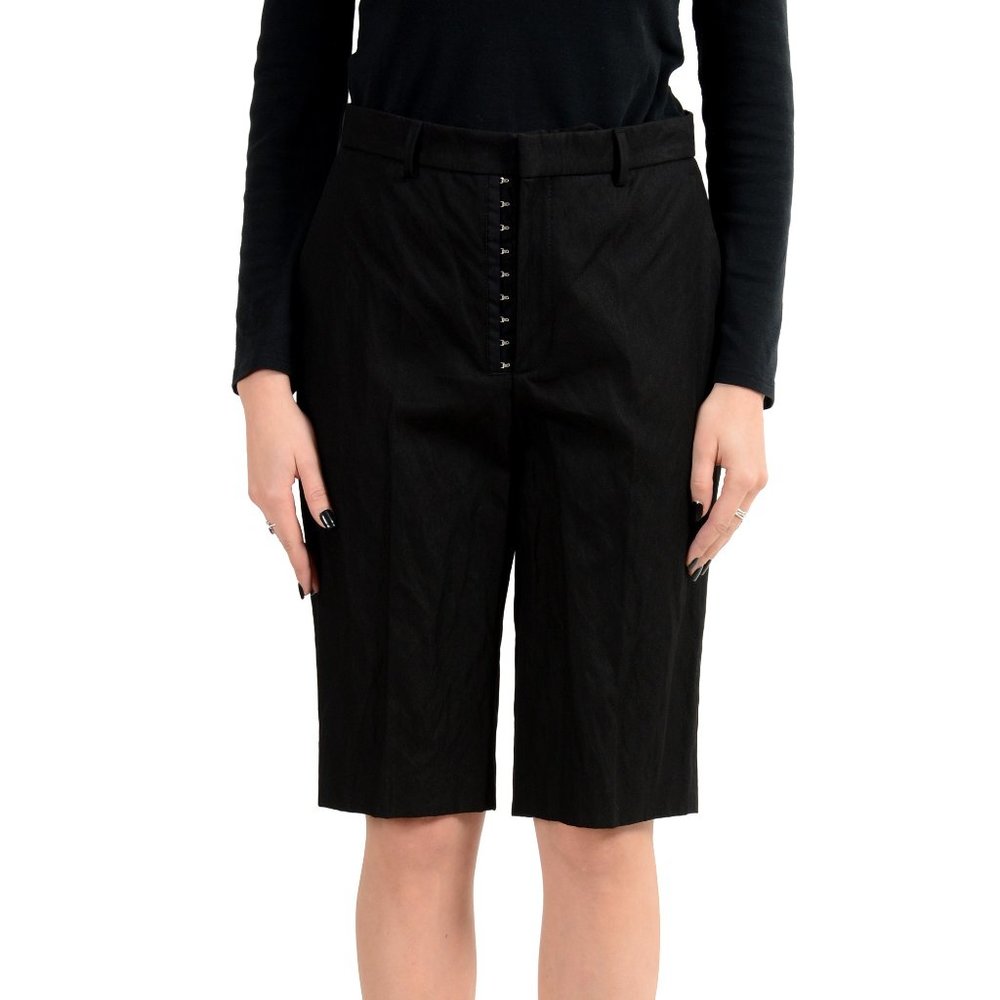 Hugo Boss Women's Black Stretch Casual Shorts